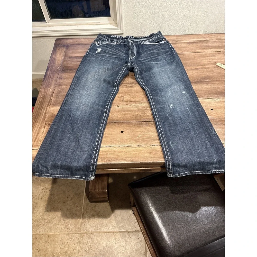 Women's Jeans, MEK‎ Denim, St Louis Easy Bootcut, 38x31 1/2. 1% Spandex